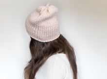 Load image into Gallery viewer, Knit hat for women, Slouchy Chunky Knit Beanie, Knitted beanie for girls, Hand knit hats for women