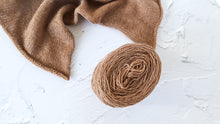 Load image into Gallery viewer, 100% Baby Camel Hair 100g ball unbleached, undyed, Salted caramel camel wool yarn, Pure wool yarn, Sustainable yarn, Eco-friendly & Ethical Yarn