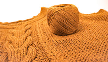 Load image into Gallery viewer, 100% Baby Camel Hair 100g ball unbleached, undyed, Golden/beige camel wool yarn, Pure wool yarn, Sustainable yarn, Eco-friendly & Ethical Yarn