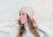 Load image into Gallery viewer, Knit Slouchy Beanie, Merino Wool Hat, Slouchy Hat, Chunky Knit Beanie, Knitted Hat for women, Modern beanie, Hand knit hat, Hats for women