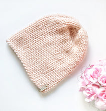 Load image into Gallery viewer, Knit Slouchy Beanie, Merino Wool Hat, Slouchy Hat, Chunky Knit Beanie, Knitted Hat for women, Modern beanie, Hand knit hat, Hats for women