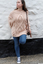 Load image into Gallery viewer, Oversized Chunky Sweater, Chunky Knit sweater, Cable knit dress, Chunky knit dress, Cable knit sweater dress, Knit dresses for women, Boho