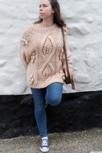 Load image into Gallery viewer, Oversized Chunky Sweater, Chunky Knit sweater, Cable knit dress, Chunky knit dress, Cable knit sweater dress, Knit dresses for women, Boho
